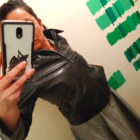 Genuine Leather Euro-Style Moto Jacket - Picture 2 of 16